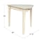 International Concepts Corner Computer Desk 28 in D X 28 H, 30 W X Hardwood, Unfinished OF-48 - alternate 3